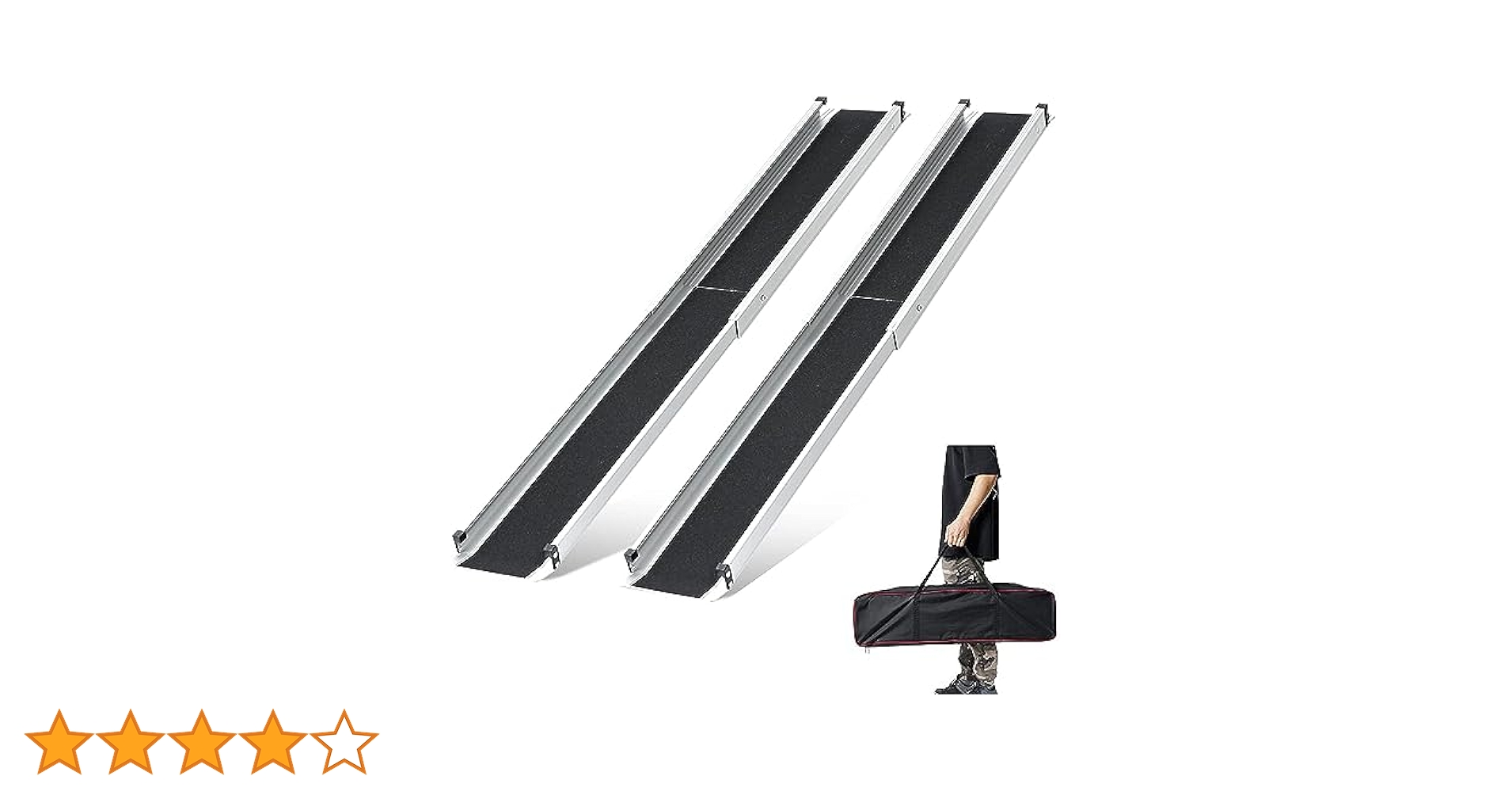 Amazon | gardhom 車椅子 用 スロープ 二段伸縮 長98.5/183CM 幅